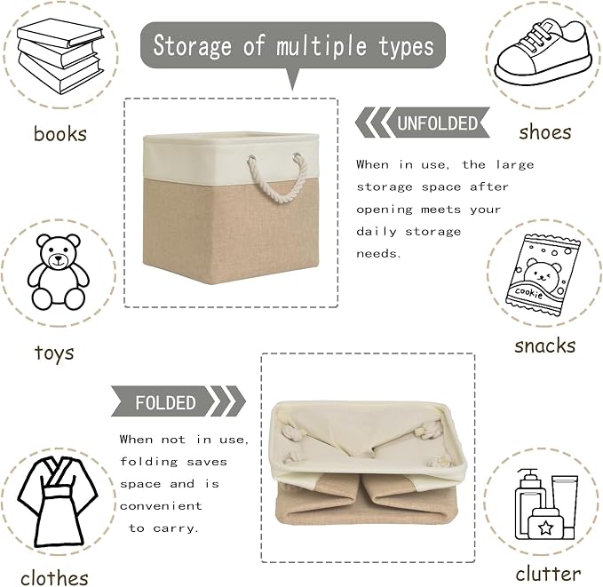 11x11 cube storage bins, Cube Storage Organizer Bins - Image 6