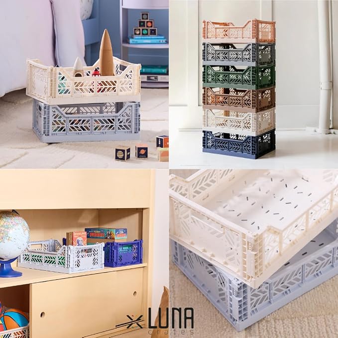 Collapsible Storage Box, Foldable Crate Organizer Bin - Image 5