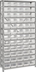 Quantum Storage Systems 1275-102CL Solid Heavy Duty 13 Shelves 60 Economy Clear by QuantumStorageSystems