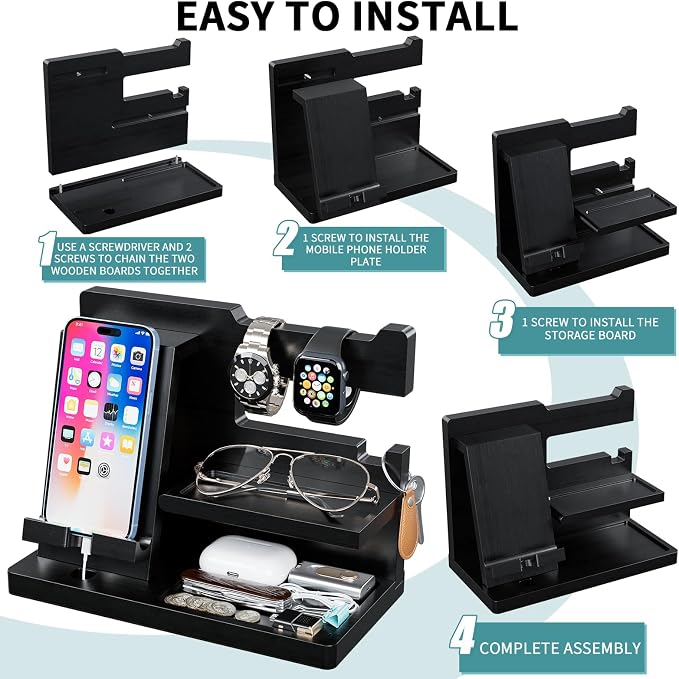 Yirilan Wood Phone Docking Station - Image 7