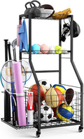 Sports Equipment Garage Organizer, Garage Ball Storage Rack by DUDUXI