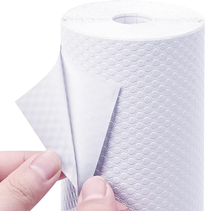 PABUSIOR Self-Adhesive Kitchen Cabinet Liner: 11 Inch x 120 Inch White Shelf by PABUSIOR