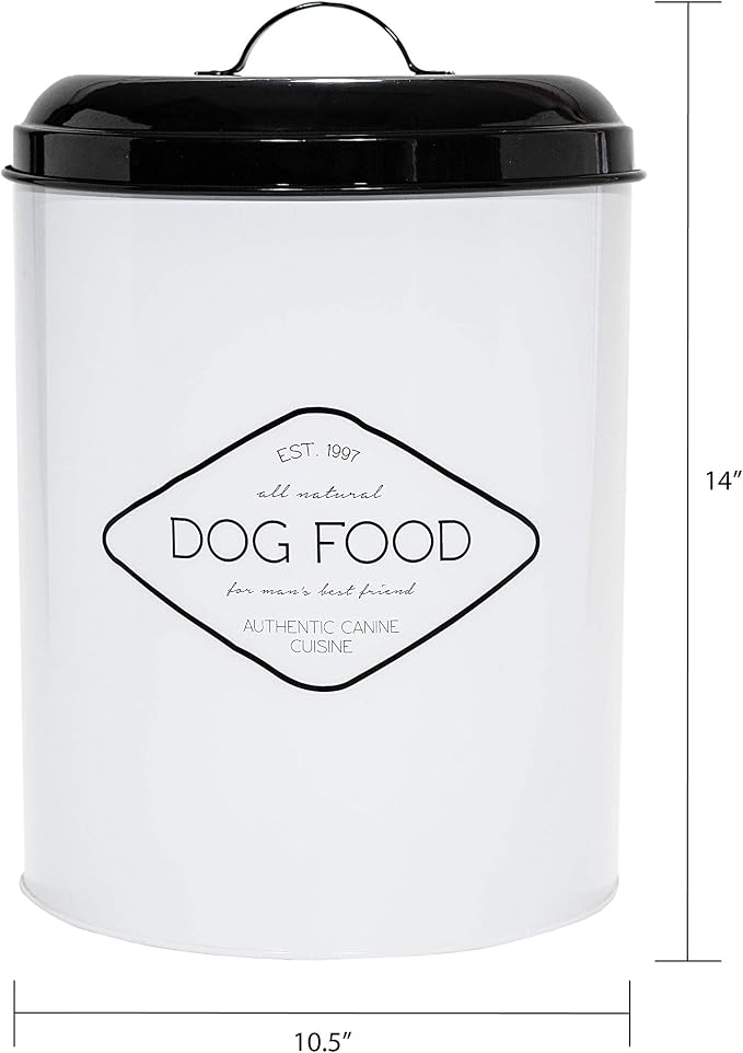 Amici Pet, Buster All Natural Dog Food Large Metal Storage Bin - Image 3