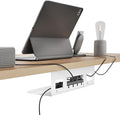 Under Desk Cable Management Tray, 15.7 Inches Metal Cord Organizer Rack by Pegzone