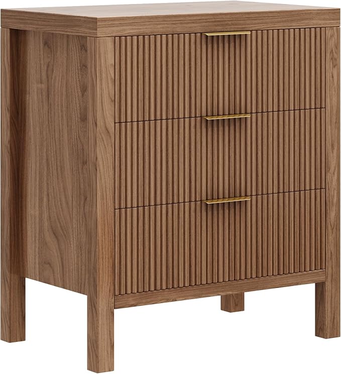 3 Drawer Dresser for Bedroom, Modern Wooden Chest - Image 7
