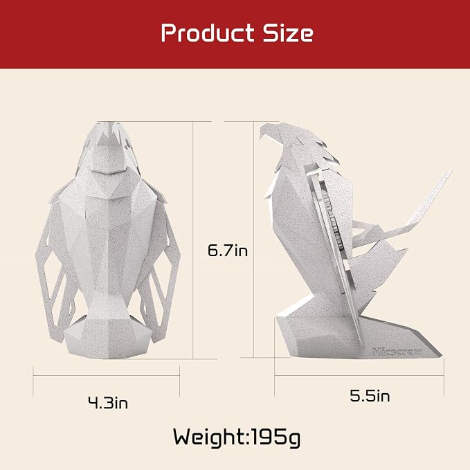Controller Holder for Xbox/PS/Switch – Monument Marble-Style Eagle Stand - Image 6