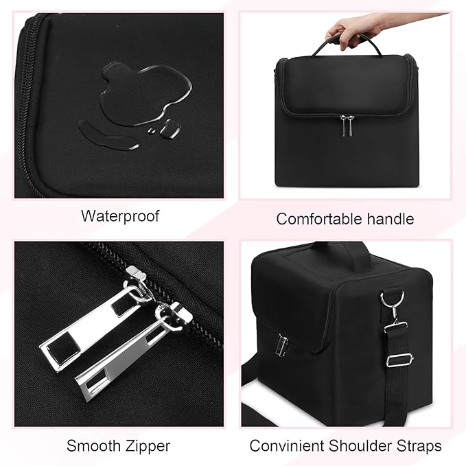 Large Makeup Carrying Train Case - Image 5