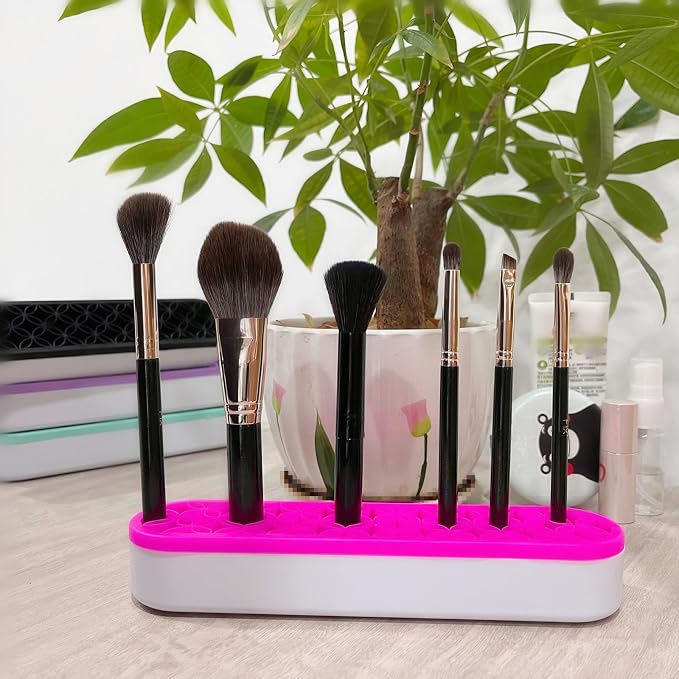 TANG SONG 1 PC Silicone Make up Brush Holder Cosmetic Storage Box Desktop - Image 4