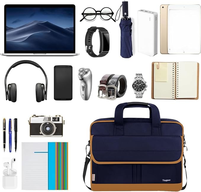 Taygeer Briefcases for Men, Water Resistant Laptop Bag 15.6 Inch for Business - Image 6