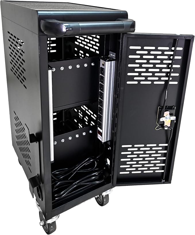 Laptop Charging Cart, 16 Device Tablet Storage Carts - Image 4