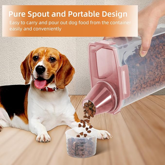 3-5Lbs Small Cat Dog Food Storage Containers BPA Free, Airtight Pet Food - Image 2
