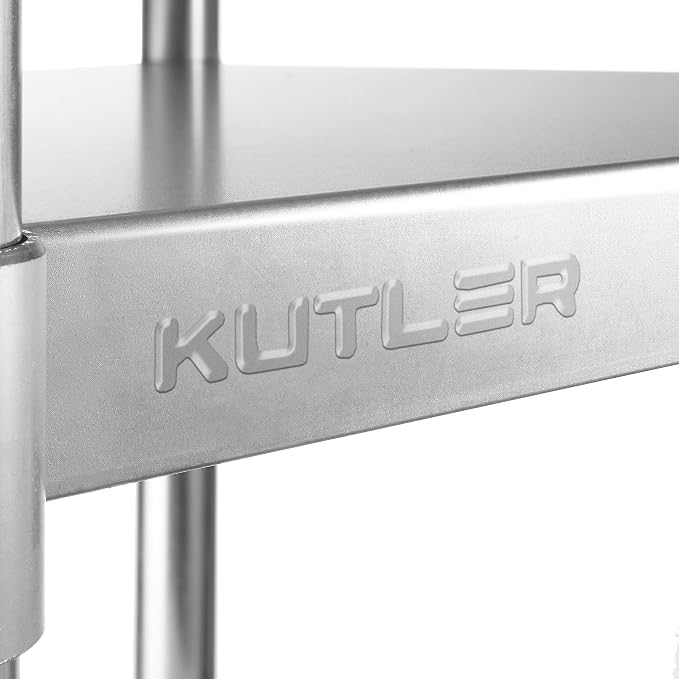 KUTLER Stainless Steel Table 30 x 18 Inches, NSF Heavy Duty Commercial Kitchen - Image 8
