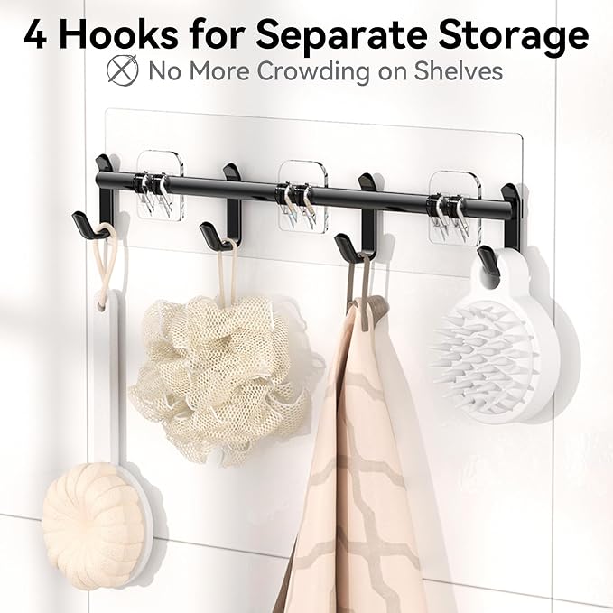 YASONIC Shower Caddy, 100% Rustproof Shower Shelves - Image 5
