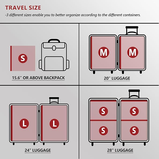 18 Pack Travel Vacuum Storage Bags - Image 3