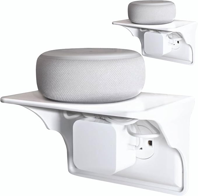 Power Perch Horizontal Wall Outlet Shelf – Bathroom Shelving by StorageTheory