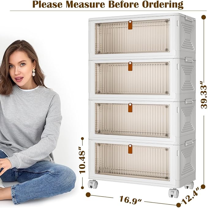 4 Tier Plastic Storage Bins - Image 4