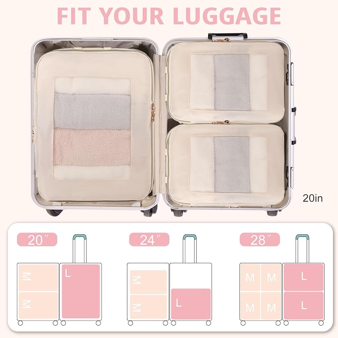 Expandable Double-Sided Compression Packing Cube，3 Set Lightweight Double Deck - Image 6