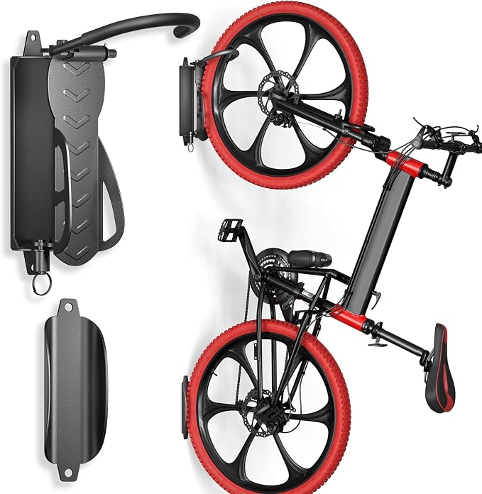 Goovilla Swivel Bike Wall Mount 2 Pack, Space Saving Bike Hangers by Goovilla