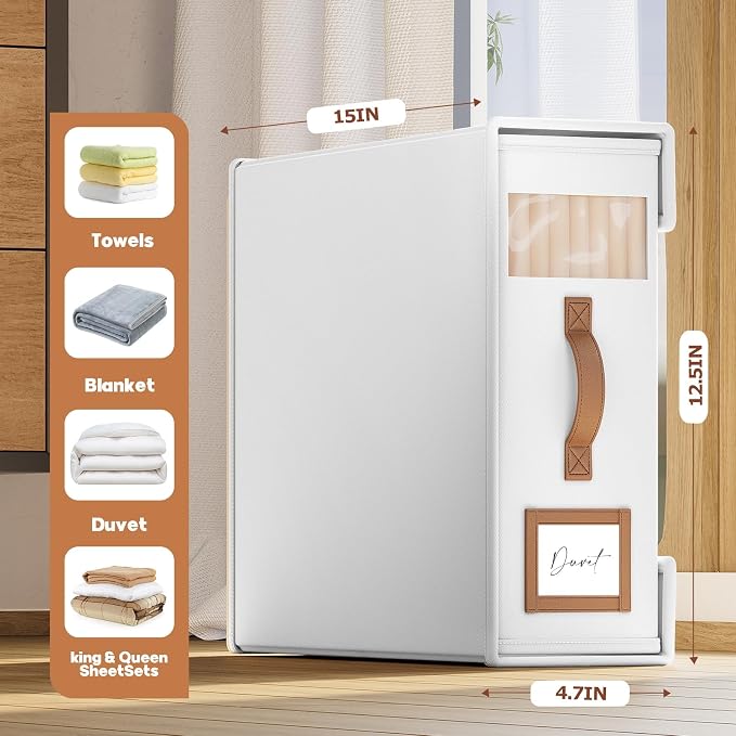 8 Pack Bed Sheet Organizers And Storage - Image 6