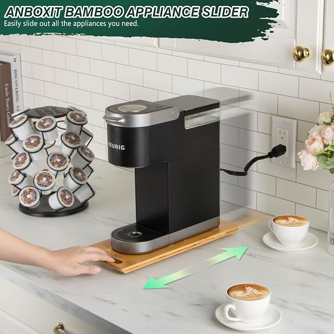 Bamboo Appliance Slider, Sliding Tray - Image 2