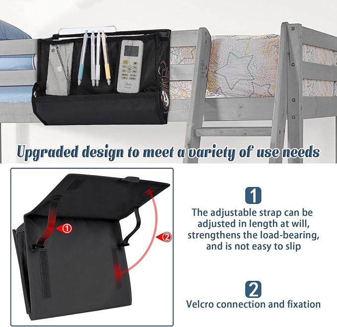 Bedside Caddy Bedside Storage Organizer Bedside Organizer - Image 4