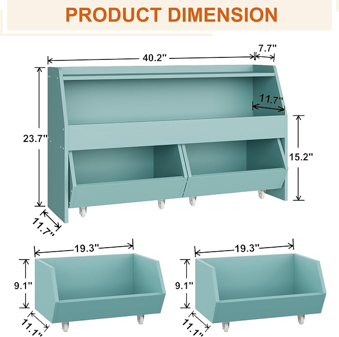 Toy Storage Organizer for Kids, Toy Storage Cabinet - Image 2