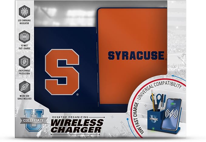 SOAR NCAA Unisex Cell Phone Wireless Charging Stand and Desktop Organizer - Image 3
