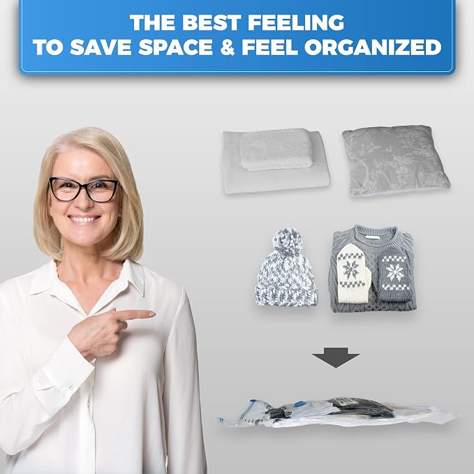 8-Pack Vacuum Storage Bags for Packing - Image 2