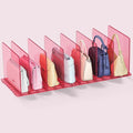 Purse Organizer for Closet: Shelf Dividers Adjustable Acrylic Bag Closet by SortNStore