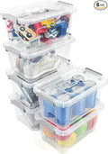 6 Pack Plastic Storage Bins by EasyCozyHomey