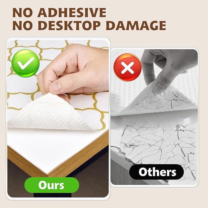 Shelf Liners for Kitchen Cabinets 12in x 20FT Non Adhesive Drawer Liner Gold - Image 6