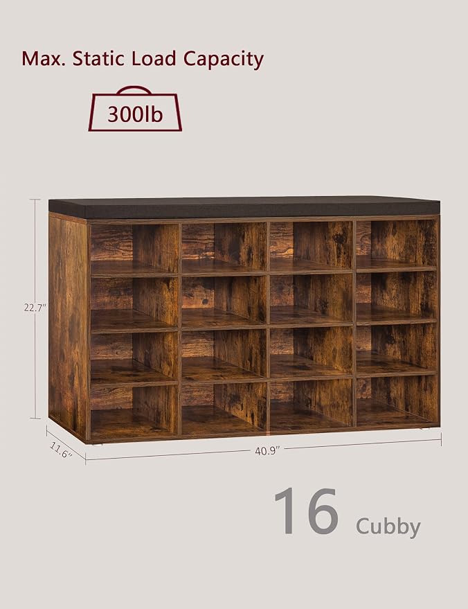 DINZI LVJ Shoe Storage Bench - Image 3