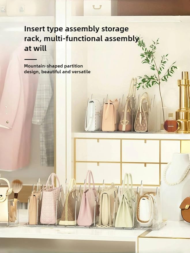 Adjustable Acrylic Purse Organizer - Image 6