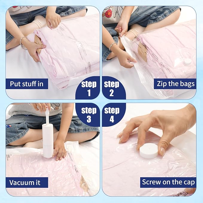 10 Pack Jumbo Vacuum Storage Bags - Image 4