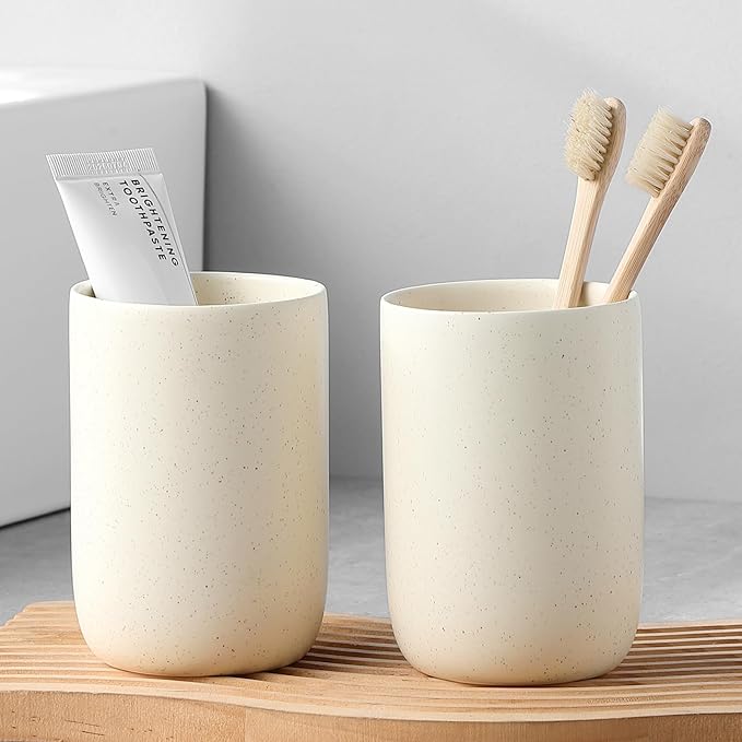 Beige Toothbrush Holders for Bathrooms by BSDISP