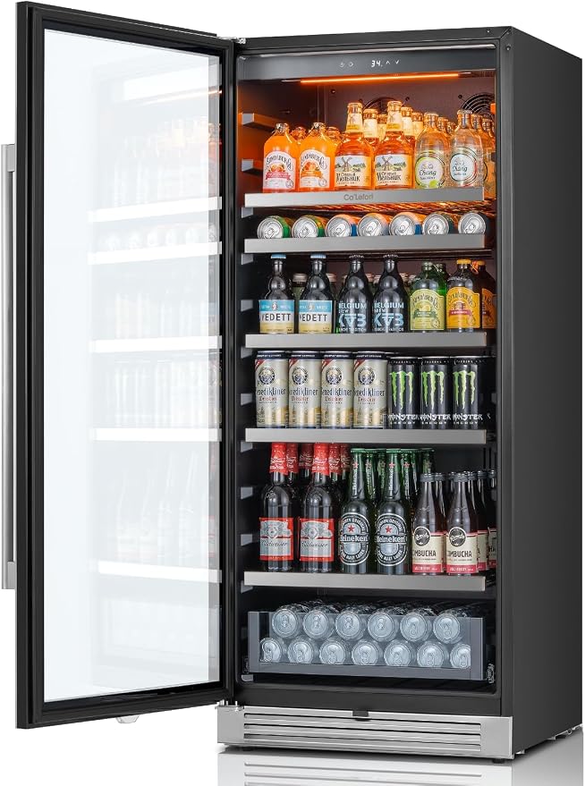 Ca'Lefort Beverage-Refrigerator 24 Inch, Tall Beverage Fridge Cellars Large Bar - Image 8