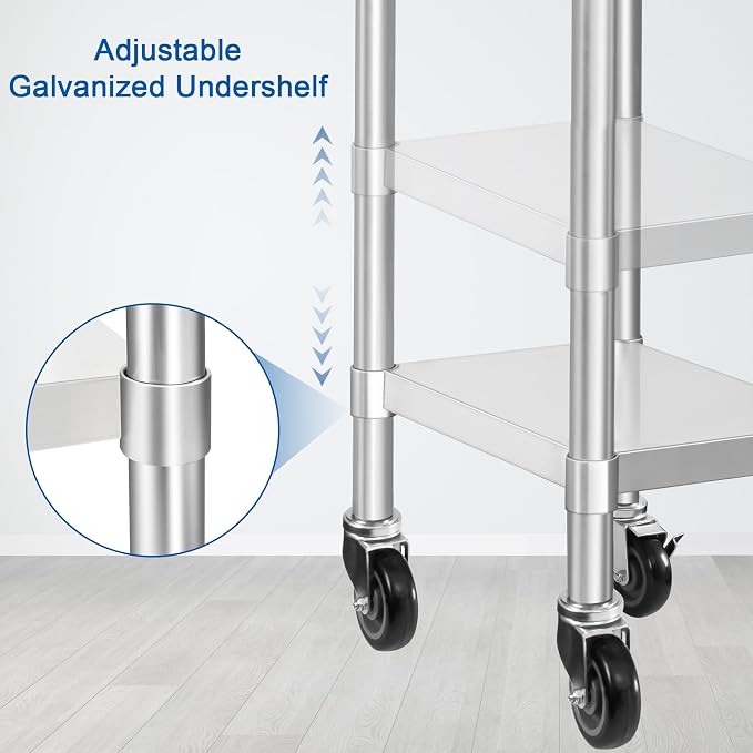 HARDURA Stainless Steel Commercial Work Table - Image 4