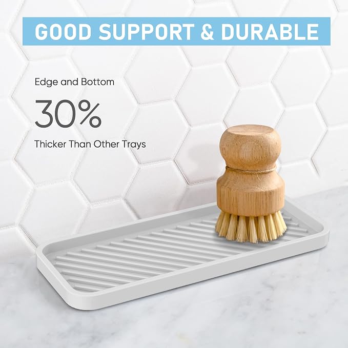 EG-SIPRO Silicone Sponge Holder, Kitchen Sink Organizer Tray, Sponge Caddy - Image 5