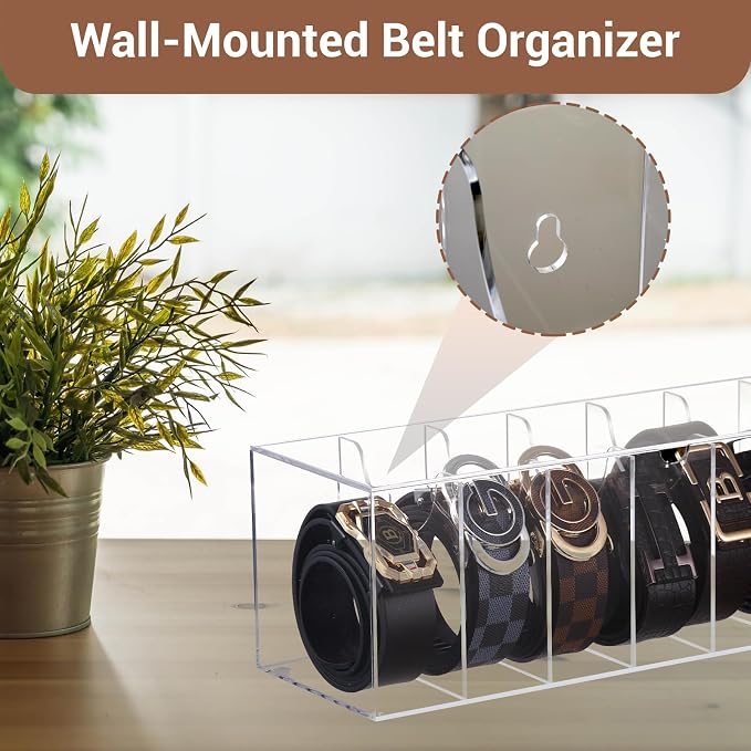 Acrylic Belt Organizer for Closet - Image 7