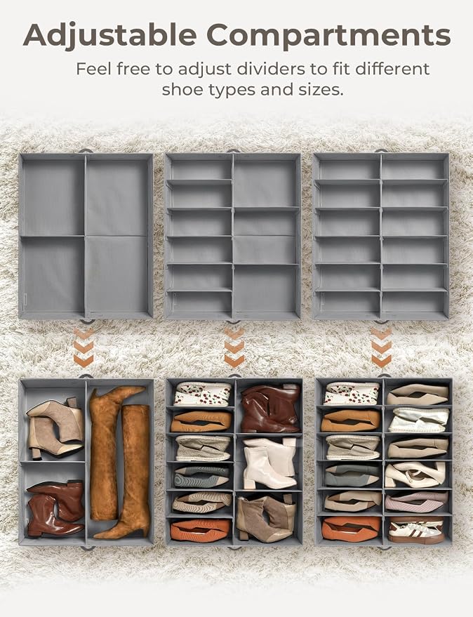 StorageWorks Shoe Organizer for Closet, Fits up to 24 Pairs - Image 3