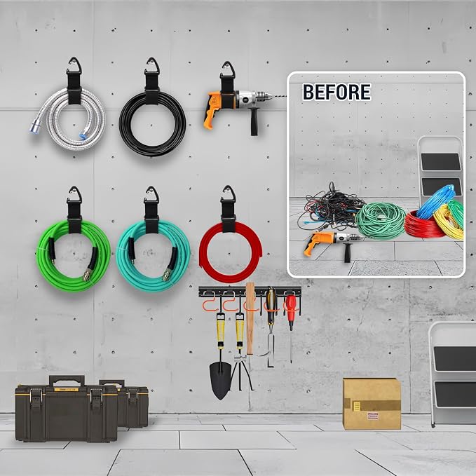 Easy Hang Extension Cord Holder Organizer, Tightened by Gravity, Heavy Duty - Image 2
