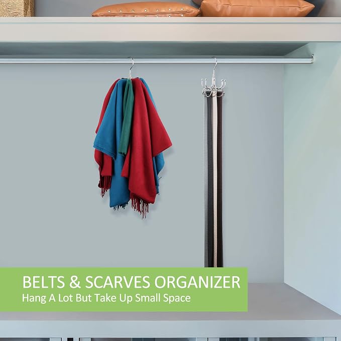Belt Hanger, Rotatable Belt Organizer - Image 2