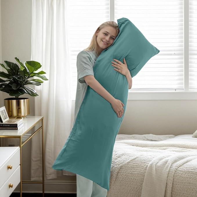 Body Cooling Pillow Cases Cover, Bamboo Rayon Pillowcases - Image 6