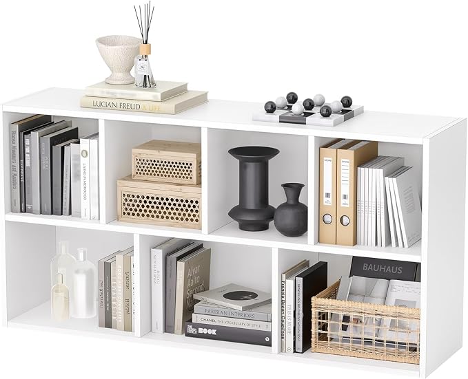oneinmil 7 Cube Bookshelf, Stackable Bookcase - Image 3