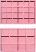 Frebeauty Stackable Velvet Jewelry Organizer Trays by Frebeauty