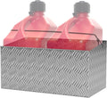 Dual Gas Can Holder Aluminum Motorsport Fuel Storage Rack by Tolpassa
