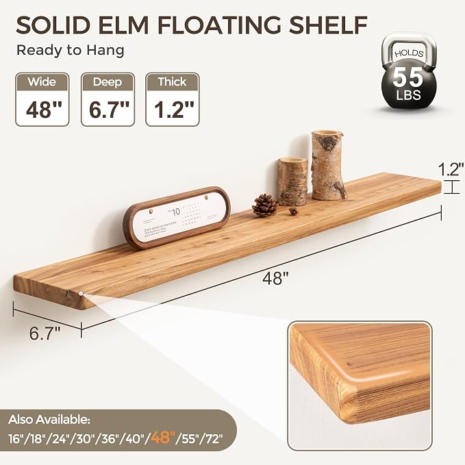 Fun Memories 48 Inch Floating Shelves - Image 3
