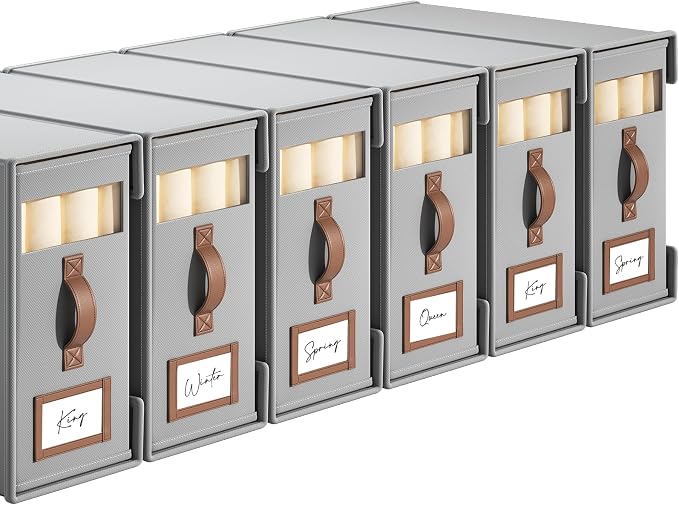 6 Pack Bed Sheet Organizers And Storage by BigPonPon