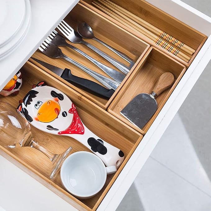Bamboo Drawer Organizer - Image 2