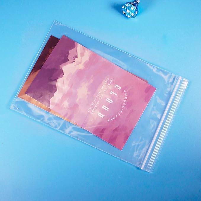 iMailer - 500 Count - 8" x 10" Zip Bags - Clear Reclosable Zip Plastic Poly - Image 4
